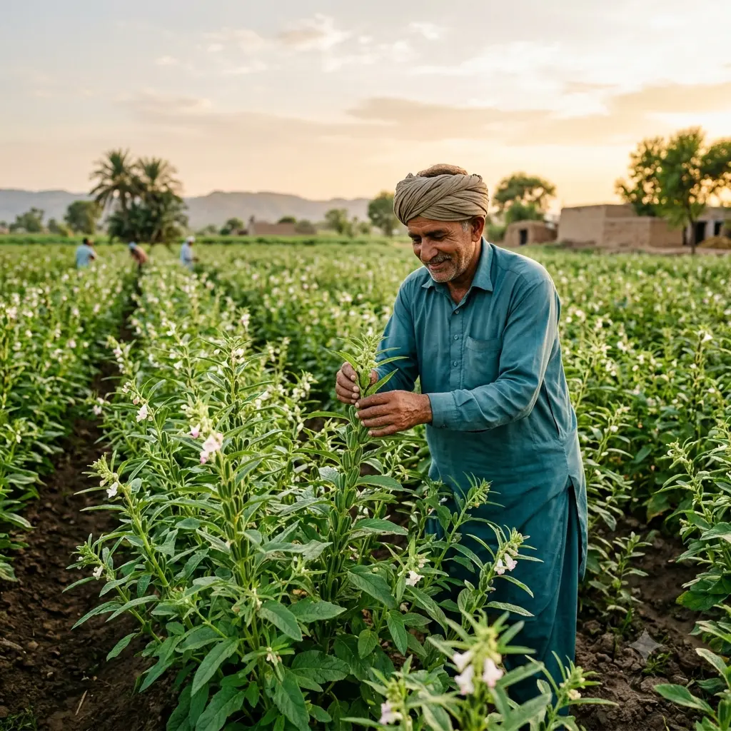 Sesame Crop / تل کی کاشت: جدید طریقہ کار اور پیداواری ٹیکنالوجی