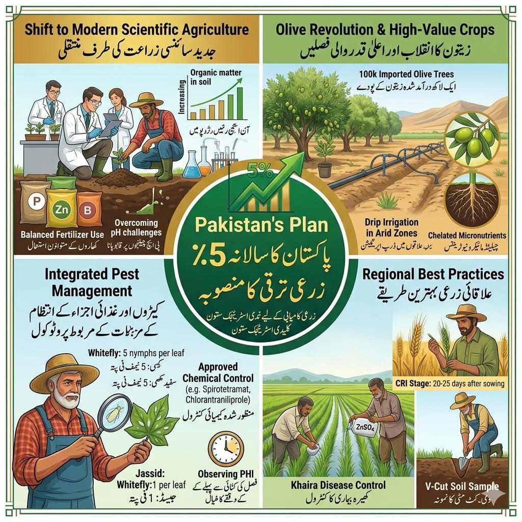 Comprehensive Guide to Agricultural Productivity and Crop Management in Pakistan / پاکستان میں زرعی پیداواریت اور فصلوں کے انتظام کے لیے جامع گائیڈ