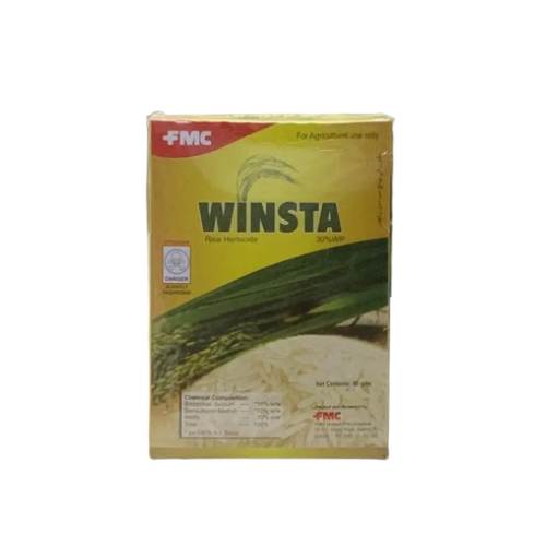 Winsta 30wp 60gm Bispyribac Sodium 180 Gm/kg ( 18w/w ) + Bensulfuron Methyl 120 Gm/kg ( 12 W/w ) Fmc Herbicide / Weedicide