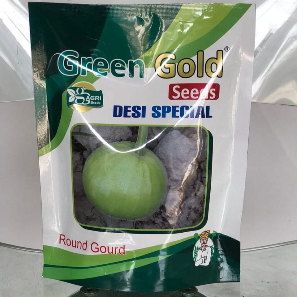 2nd Round Gourd 200gm Kadu Desi Special Seed Green Gold Agri Seeds