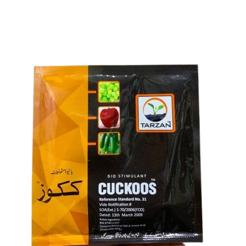 Cuckoos 10gm Gibberellic Acid Bio Stimulant Complex / Blend Of Pgr And Amino Acid ( Gibberellic Acid ) Four Brothers Tarzan