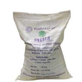 Sulphur Bentonite 90percent 25kg Ssf Sohar Fertilizers Oman Granular Sulfer Elemental Sulphur سلفر بینٹونائٹ