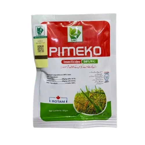 Pimeko 80wg Insecticide 60gm Pymetrozine And Nintenpyram For Plant Hoppers, Aphids, Sucking Insects Pests Swat Agro Chemicals