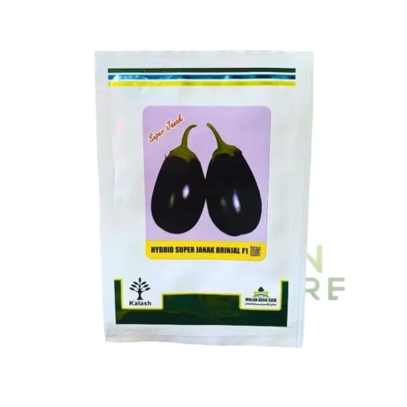 Janak Brinjal Seeds Pack Baingan (bengun) Pakistan F1 Hybrid Super Hybrid Seed 10g - Millan Agro Seed - Price in Pakistan Today (بیج) - Hybrid Seeds (Hybrid seeds Pakistan) Price in Pakistan Online | Kissan Cares