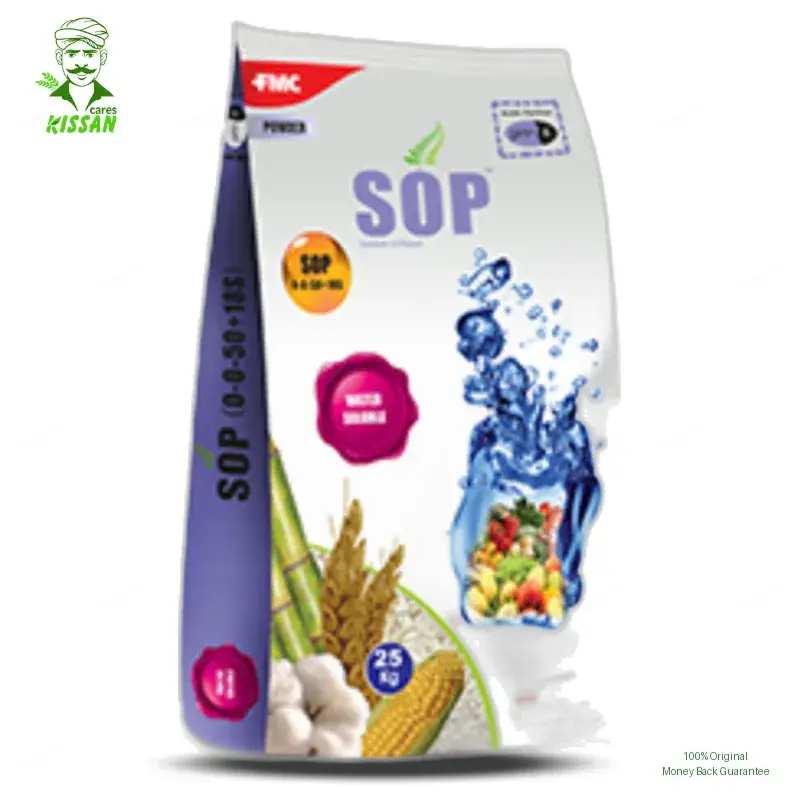 Potassium Fertilizer 25kg - FMC Pakistan - Price in Pakistan Today (پوٹاش) - Fertilizers (Kissan Cares) Price in Pakistan Online | Kissan Cares - Back View Thumbnail
