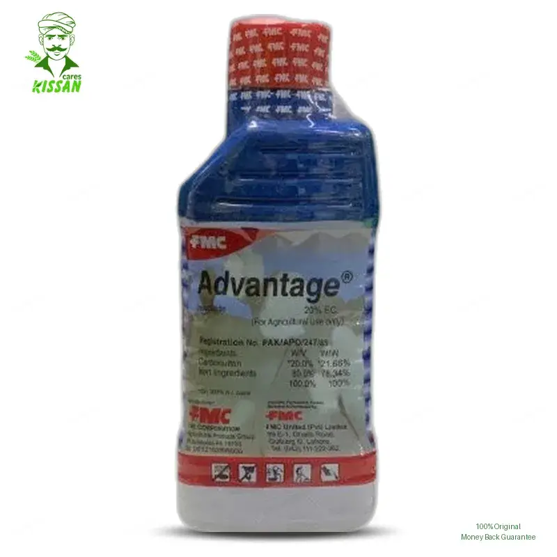 Advantage 1ltr Carbosulfan 20ec Insecticide - Fmc Pakistan - Price In Pakistan Today (کیڑے مار دوا) - Pesticides (Kissan Cares) Price in Pakistan Online | Kissan Cares - Back View Thumbnail