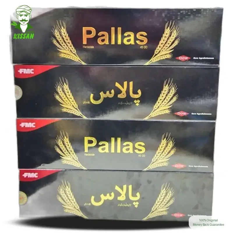 Pallas Fmc Pyroxsulam A.i.+ Inerts Fmc Wheat Herbicide 45od Weedicide 300ml And 150ml - Fmc Pakistan - Price In Pakistan Today (گندم کی جڑی بوٹی مار سپرے) - Pesticides (Pallas FMC price in Pakistan) Price in Pakistan Online | Kissan Cares - Back View Thumbnail