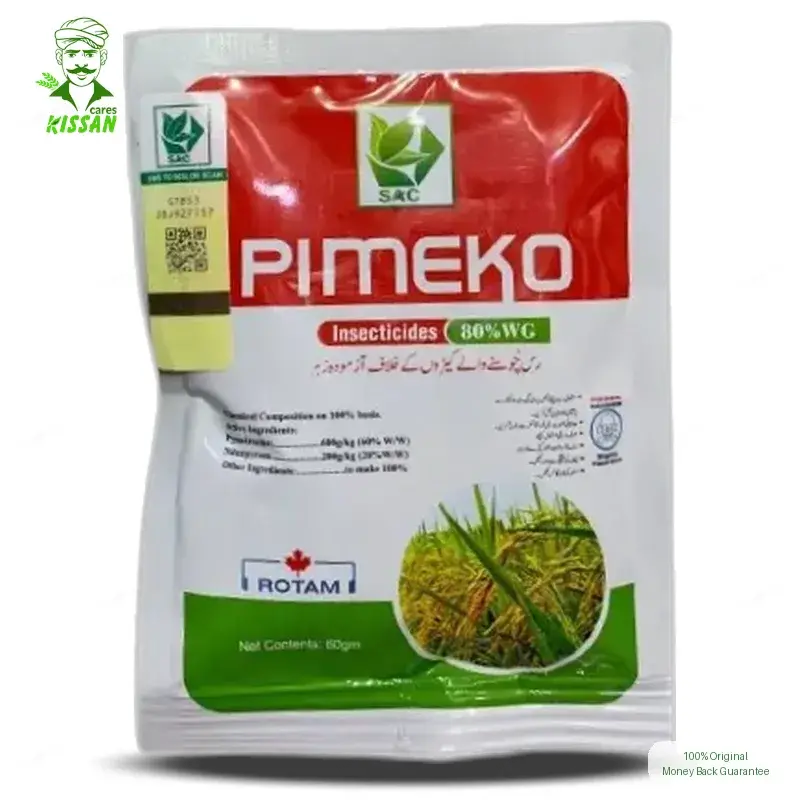 Pimeko 60gm Pymetrozine 60 + Nintenpyram 20 80wg Insecticide - Swat Agro Chemicals - Price In Pakistan Today - Pesticides (Pimeko 60gm price in Pakistan) Price in Pakistan Online | Kissan Cares - Back View Thumbnail