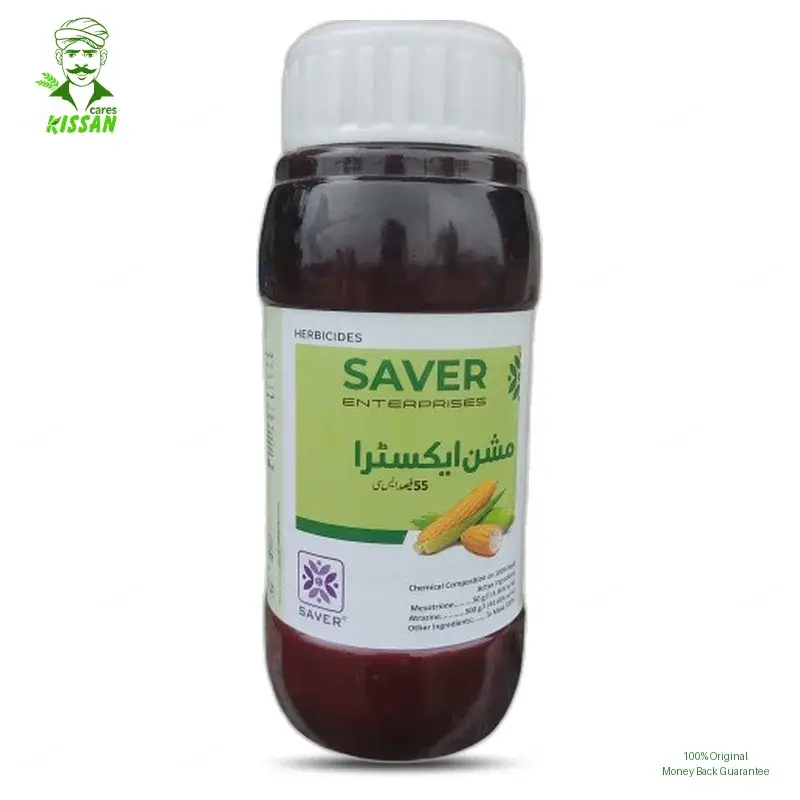 Mission Extra 500ml Mesotrione 50g/l And Atrazine 500g/l And Others 55sc Weedicide 500ml - Saver Enterprise - Price In Pakistan Today جڑی بوٹی مار - Pesticides (Mission Extra 500ml price) Price in Pakistan Online | Kissan Cares - Back View Thumbnail