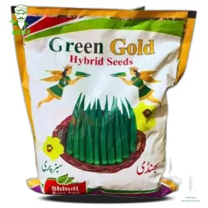 Sabz Pari Bhindi Seeds Okra Seeds For Farming | Lady Finger Hybrid Seed 1kg - Greengold Agri Seeds - Price In Pakistan Today (بھنڈی) - Seeds (Hybrid seeds Pakistan) Price in Pakistan Online | Kissan Cares