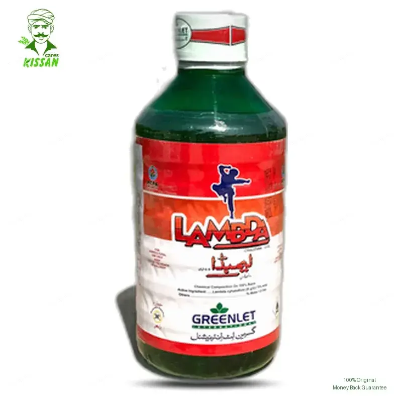 Lambda Cyhalothrin 2.5 EC 2.5EC Insecticide 1000ml - Greenlet International - Price in Pakistan Today (کیڑے مار دوا) - Pesticides (Kissan Cares) Price in Pakistan Online | Kissan Cares - Label Detail Thumbnail