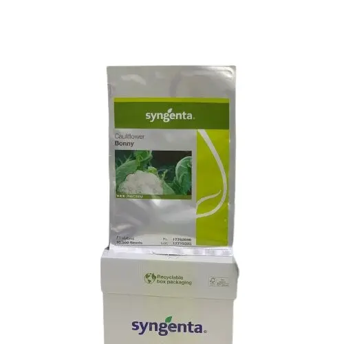 Bonny Cauliflower 10000 Syngenta Treated With Fludioxonil Phool Gobi Ghobi Bony Precisem F1 Hybrid Seed - Syngenta Seeds - Price in Pakistan Today (بیج) - Hybrid Seeds (Hybrid seeds Pakistan) Price in Pakistan Online | Kissan Cares