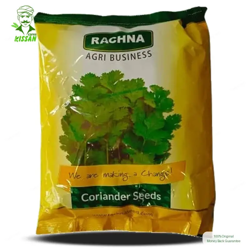 Coriander Pack Seeds Rachna Agri Seeds(dhaniya) Hybrid Seed 500g - Rachna Agri Business - Price In Pakistan Today (دھنیا) - Hybrid Seeds (Rachna Agri Seeds coriander price) Price in Pakistan Online | Kissan Cares