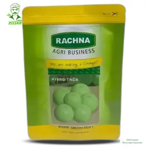 Rachna Tinda Tinda Beej Pakistan F1 Hybrid Gold Round Hybrid Seed 50g - Rachna Agri Business - Price In Pakistan Today (ٹنڈا) - Hybrid Seeds (Rachna Tinda Beej price in Pakistan) Price in Pakistan Online | Kissan Cares