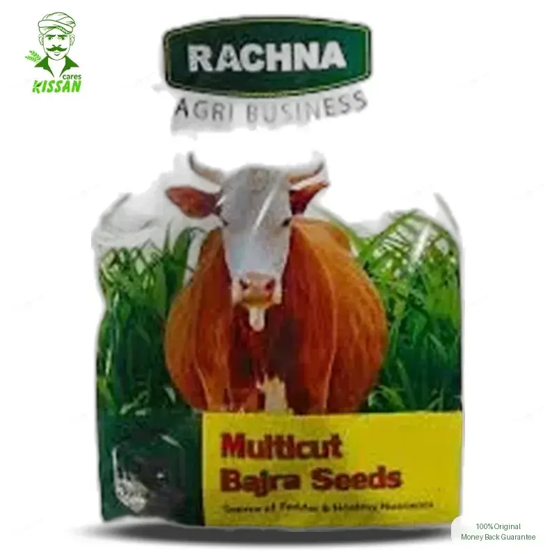Rachna Multicut Bajra Millet Fodder Bajra Seeds Hybrid Seed 2kg - Rachna Agri Business - Price In Pakistan Today (بیج) - Seeds (Rachna Multicut Bajra seeds price) Price in Pakistan Online | Kissan Cares - Label Detail Thumbnail
