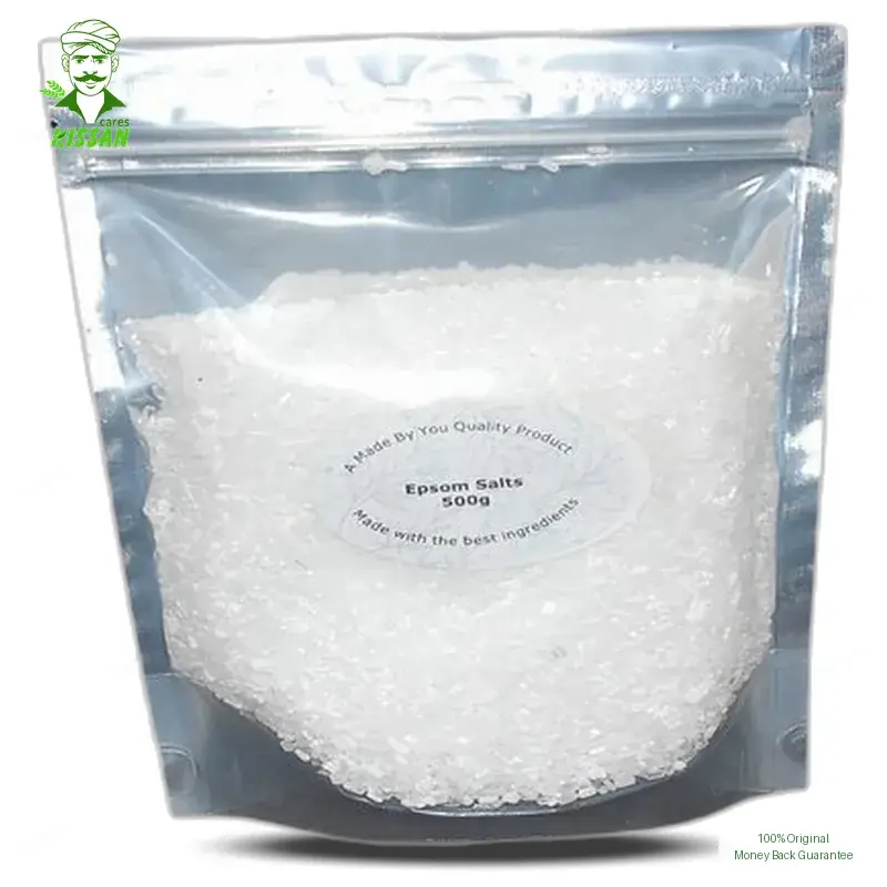 Epsom Salt Magnesium Sulfate Micronutrients Pesticide 500g - KISSAN Cares - Price in Pakistan Today (ایپسم سالٹ) - Pesticides Price in Pakistan Online | Kissan Cares - Back View Thumbnail