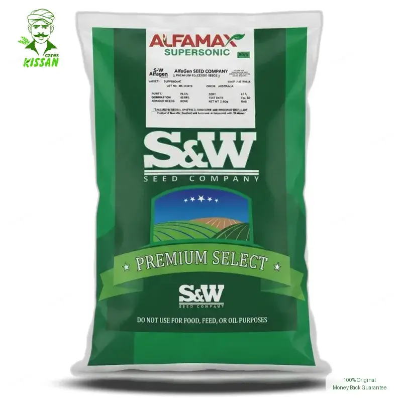 (لوسن بیج سالانہ) Alfamax Lucerne Seed Alfalfa S And W Seeds Usa Green Fodder Green Chara Super Sonic 2kg - Maxim Agri Pvt Ltd by Maxim Agri Pvt. Limited - Hybrid Seeds