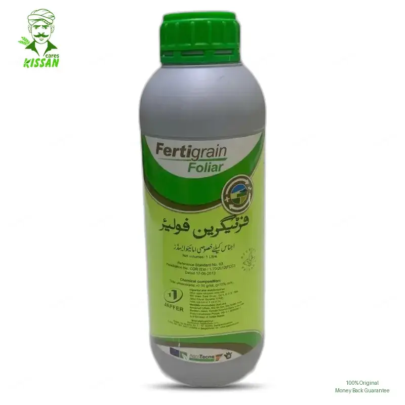 (طاقت اور بہترین نشوونما کے لیے) Fertigrain Foliar Amino Acids Micro Nutrients Including Cobalt, Boron And Zinc 1 Liter - Jaffer Brothers - Pesticides (Fertigrain Foliar Amino Acids 1L price) Price in Pakistan Online | Kissan Cares