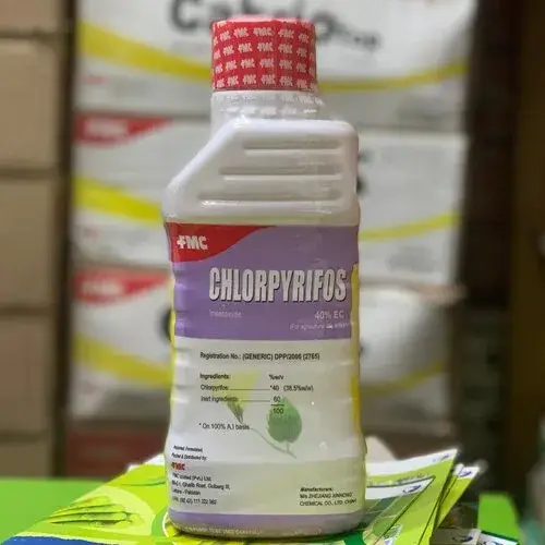 Chloropyrifos Fmc Termite Control Chlorpyrifos 40EC Insecticide 1ltr - FMC Pakistan - Price in Pakistan Today (کیڑے مار دوا) - Insecticides (Kissan Cares) Price in Pakistan Online | Kissan Cares - Back View Thumbnail