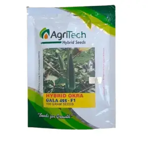 Gala 455 Okra Bhindi Agritech Green F1 Hybrid Gold Hybrid Seed 100gm - Greengold Agri Seeds - Price In Pakistan Today (بھنڈی) - Hybrid Seeds (Gala 455 Okra seeds price) Price in Pakistan Online | Kissan Cares