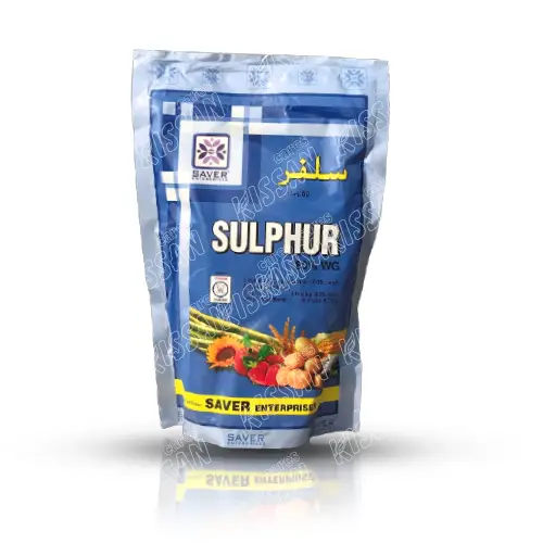Sulphur 80%wg 800g/kg Fungicide 1kg - Saver Enterprise - Price In Pakistan Today (سلفر) - Pesticides (Saver Enterprise Sulphur fungicide price) Price in Pakistan Online | Kissan Cares - Label Detail Thumbnail