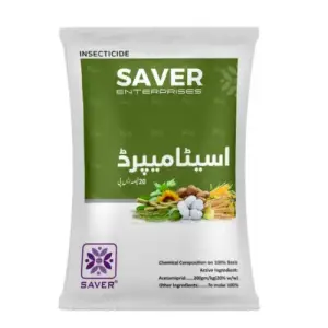 Acetamiprid 20%SP 20SP Insecticide 250gm - Saver Enterprise - Price in Pakistan Today (کیڑے مار دوا) - Pesticides (Kissan Cares) Price in Pakistan Online | Kissan Cares