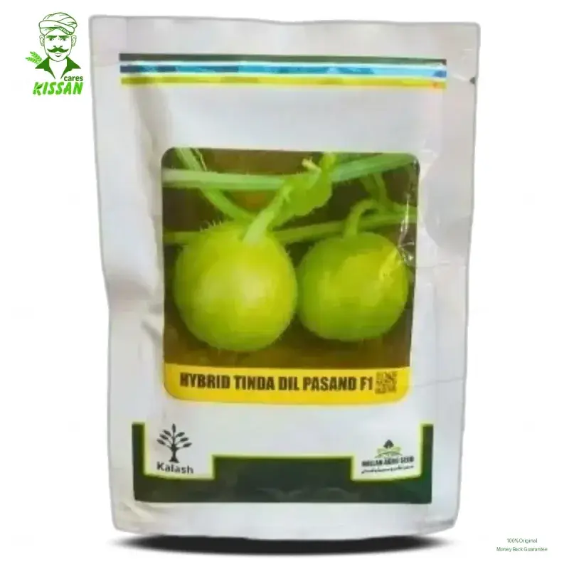 (ٹنڈا) Dil Pasand Tinda Kalash Millan Agro | Tinda Beej Pakistan F1 Hybrid Round Hybrid Seed 50g - Kalash Seeds pvt. Limited - Hybrid Seeds (Hybrid seeds Pakistan) Price in Pakistan Online | Kissan Cares - Label Detail Thumbnail