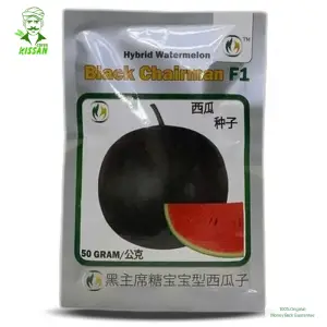 Watermelon Black Chairman Imported Tarbooz Beej Water Melon F1 Hybrid Seed 50g - Syngenta Seeds - Price in Pakistan Today (تربوز) - Hybrid Seeds (Hybrid seeds Pakistan) Price in Pakistan Online | Kissan Cares - Back View