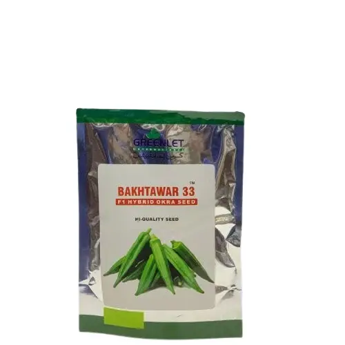 Bhindi Bakhtawar 33 Okra F1 Hybrid Seed 100gm - Greenlet International - Price In Pakistan Today (بھنڈی) - Hybrid Seeds (<p>Hybrid seeds Pakistan) Price in Pakistan Online | Kissan Cares