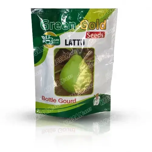 Bottle Gourd Kadu Kaddu Greengold Lattu Hybrid Seed 100 g - GreenGold Agri Seeds - Price in Pakistan Today (کدو / لوکی) - Seeds (Hybrid seeds Pakistan) Price in Pakistan Online | Kissan Cares - Back View Thumbnail