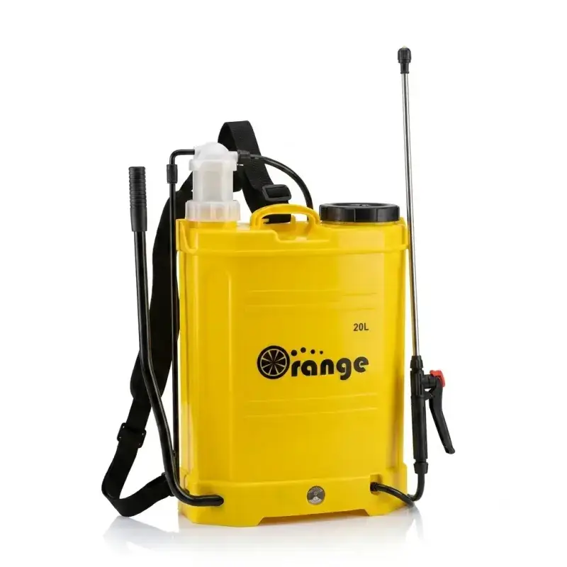 (ہاتھ والی سپرے مشین) Manual Hand Sprayer Machine Agriculture Pesticide And Fumigation Spray Machine Handle Knapsack Sprayer 20 Liter - Orange Protection - Spray Machinery (manual hand sprayer machine price Pakistan) Price in Pakistan Online | Kissan Cares - Label Detail Thumbnail