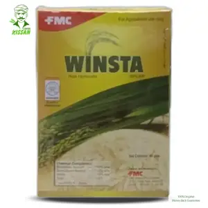 Winsta 30wp 60gm Bispyribac Sodium 180 Gm/kg + Bensulfuron Methyl 120 Gm/kg + Bensulfuron Methyl 120 Gm/kg Fmc Herbicide) 30wp Weedicide 60gm - Fmc Pakistan - Price In Pakistan Today(جڑی بوٹی مار) - Pesticides (Winsta 30WP 60gm price) Price in Pakistan Online | Kissan Cares