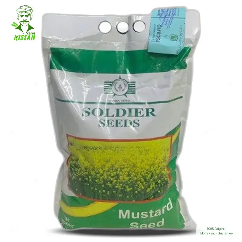 Aari Canola Soldier Seeds Corporation Mustard Canola Sarson Sarsoon Toria Raya Aari Canola Super Hybrid Seed 2kg - KISSAN Cares - Price in Pakistan Today (سرسوں) - Hybrid Seeds (Hybrid seeds Pakistan) Price in Pakistan Online | Kissan Cares