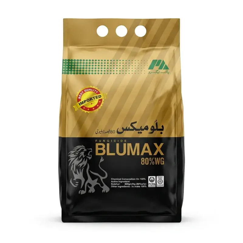 (سلفر الی مار دوا اور فنگس کنٹرول) Blumax Sulphur 80 Percent Fungicide And Yield Maximizer Micronutrient 1kg - Pak Agro - Pesticides (Blumax Sulphur 80 fungicide price Pakistan) Price in Pakistan Online | Kissan Cares