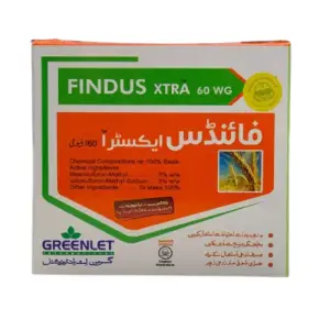 Findus Extra Mesosulfuron Methyl 3% Idosulfuron Methyl Sodium 3% + Adjuvant Suncrop Group 60WG Pesticide 100gm - Greenlet International - Price in Pakistan Today - Pesticides (Kissan Cares) Price in Pakistan Online | Kissan Cares