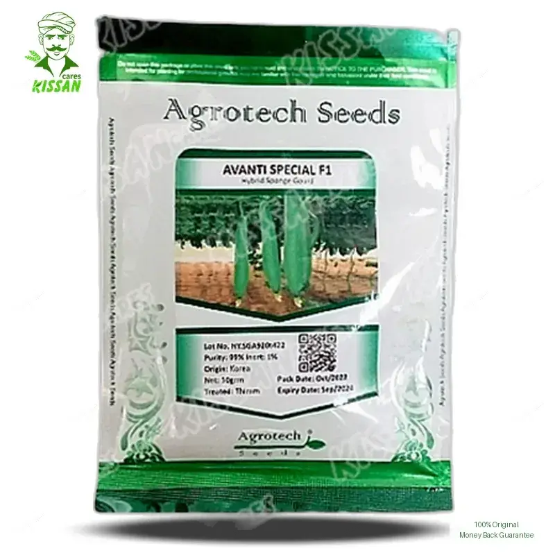 Avanti Sponge Gourd Tori Vegetable Agrotech F1 Hybrid Special Hybrid Seed 50 g - Price in Pakistan Today (بیج) - Hybrid Seeds (Hybrid seeds Pakistan) Price in Pakistan Online | Kissan Cares - Back View Thumbnail