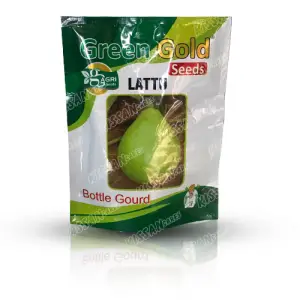 Bottle Gourd Kadu Kaddu Greengold Lattu Hybrid Seed 100 g - GreenGold Agri Seeds - Price in Pakistan Today (کدو / لوکی) - Seeds (Hybrid seeds Pakistan) Price in Pakistan Online | Kissan Cares - Back View