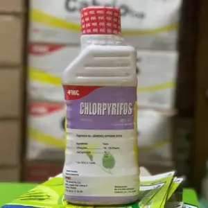 Chloropyrifos Fmc Termite Control Chlorpyrifos 40EC Insecticide 1ltr - FMC Pakistan - Price in Pakistan Today (کیڑے مار دوا) - Insecticides (Kissan Cares) Price in Pakistan Online | Kissan Cares - Back View