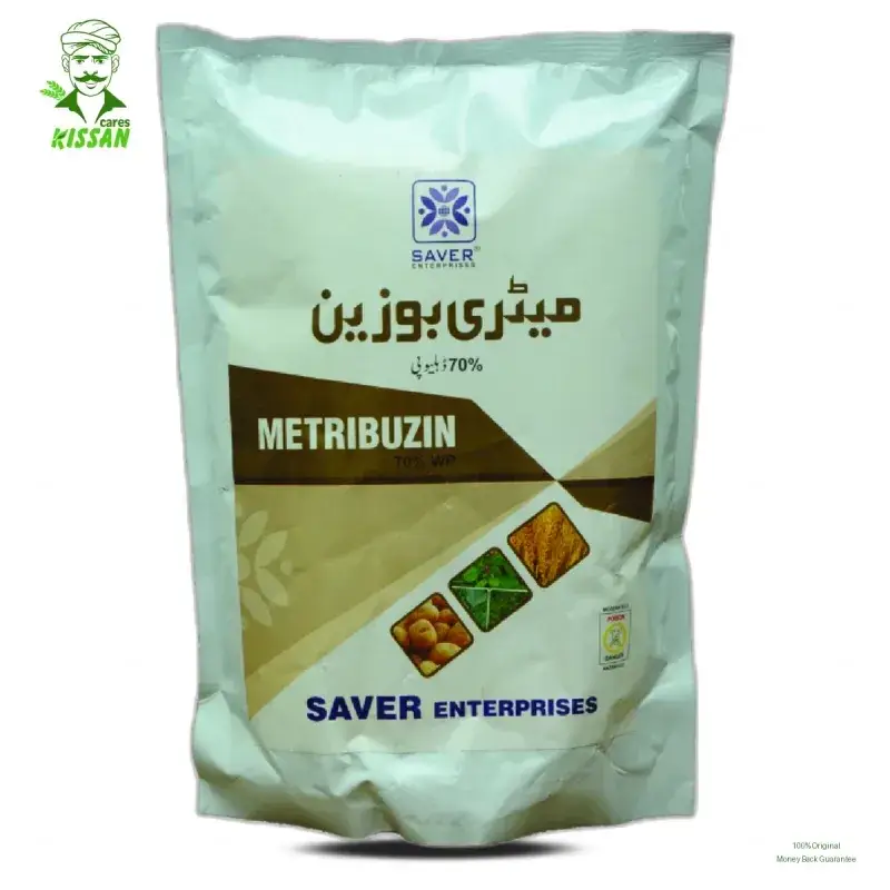 Metribuzin 70wp Weedicide 250gm - Saver Enterprise - Price In Pakistan Today (جڑی بوٹی مار دوا) - Pesticides (Metribuzin 70WP price Pakistan) Price in Pakistan Online | Kissan Cares - Back View Thumbnail